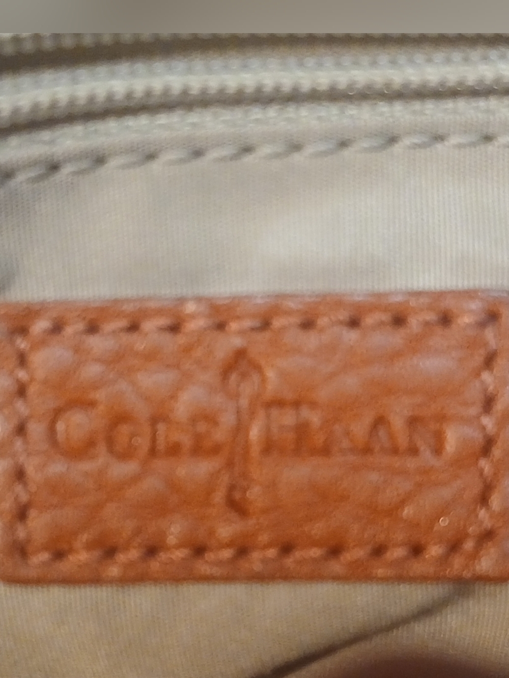 Cole Hann - NWOT, Rust Colored Hand Bag, Double Magnetic Closure, Inside Pocket. - Picture 9 of 14